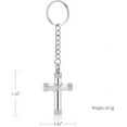 thumbnail image 2 of Cross Urn Cremation Jewelry for Ashes Rope Winding Cross Keepsake Urn Keychain for Human Stainless Steel Cremation Keychain, 2 of 6