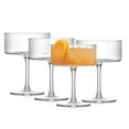thumbnail image 6 of JoyJolt Elle Fluted Coupe Martini Glasses, Set of 2, 6 of 16