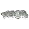 thumbnail image 5 of Soho Luxurious Faux Sheepskin Pelt Grey Shag Area Rug or Runner, 5 of 5