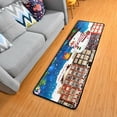 thumbnail image 3 of Dreamtimes Christmas Winter Snowman Hallway Runner Rug 2'x6' Kitchen Rug with Rubber Backing Snow-Covered Streets Non Slip Entryway Rug Runner Washable Soft Area Rug for Hallway Bedroom Kitchen Decor, 3 of 6