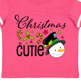thumbnail image 4 of Inktastic Christmas Cutie snowman Boys or Girls Toddler T-Shirt, 4 of 5