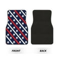 thumbnail image 2 of Fuzoiu Patriotic Star Print Carpet Floor Mats for Car,Car Foot Mat Set,Universal Fit 4 Piece Mat Pad Set,Fits Most Cars Trucks Vans Sedans SUV Auto Carpet Mat Se, 2 of 7