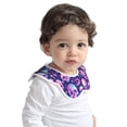 thumbnail image 2 of Hirioo Skull rainbow color for Baby Cotton Petal Bib Drool Bibs for Baby Boy Unisex, 2 of 9