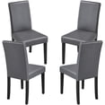 thumbnail image 2 of Yaheetech 4pcs Dining Room Chairs High Back Padded Kitchen Chairs, Gray, 2 of 8