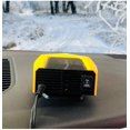thumbnail image 5 of Mini 12v Car Defroster Heater, Portable, Two-in-one Function, 360 Degree Adjustable Car Heater, 180w Plug-in Cigarette Lighter, Electric Heater(yellow, 5 of 5
