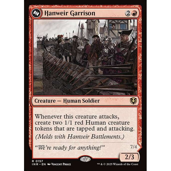 MtG Innistrad Remastered Rare Hanweir Garrison #157a