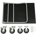 thumbnail image 6 of Extra Large Platform Truck Cart,Dolly Cart Heavy Duty Push Cart Dolly with 2200 LBS Capacity, Foldable Flat Cart Hand Trucks with Non-Slip Mat and Wheels (Silver+Black 6in Wheel), 6 of 9