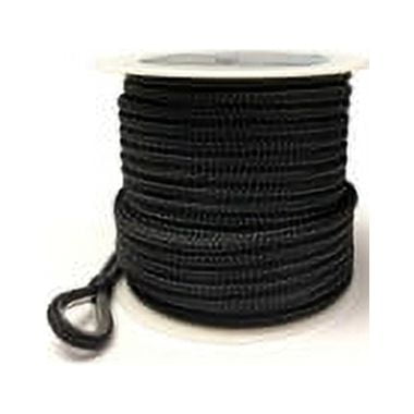 Gen3 Marine Double Braid Nylon Anchor Line - Black- 1/2"x100'