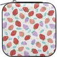 thumbnail image 2 of Coolnut Strawberry Travel Jewelry Box PU Leather Jewelry Organizer Ideal Gift for Women Girls, Portable Mini Jewelry Travel Case for Stud Earrings Rings Necklaces Bracelets Women Gifts, 2 of 7