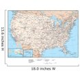 thumbnail image 2 of Wallmonkeys United States of America Map Peel and Stick Wall Decals WM130071 (18 in W x 14 in H), 2 of 4