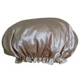 thumbnail image 1 of Hi,Fancy Beauty Makeup Dustproof Cap Waterproof Padded Shower Hat Imitate Silk Satin Adult Bathing Hat, 1 of 7