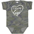 thumbnail image 3 of Inktastic I Love My Gigi in White Chalk Heart Boys or Girls Baby Bodysuit, 3 of 5