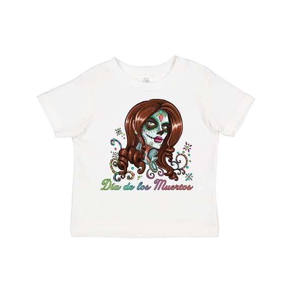 Inktastic DÃÂa De Los Muertos in Sugar Skull Makeup Boys or Girls Toddler T-Shirt