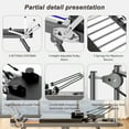 thumbnail image 3 of SWQQWEI Pilates Reformer Foldable,77'' Pilates Machine with Wheels Fast To Assembly for Home Workout, 3 of 7
