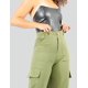 thumbnail image 4 of Pantalón Cargo Mujer Wide Legs Pantalones Anchos Mom Jeans, 4 of 5