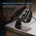 thumbnail image 5 of Base de carga compatible con Fitbit Charge 5 / Luxe, soporte de carga de aluminio de repuesto, base de accesorios para estación de acoplamiento con cable USB de 4,2 pies para, 5 of 5