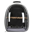 thumbnail image 1 of Bolsa de transporte para pájaros, mochila para mascotas, jaula para loros, bolsa de transporte de tela Oxford ligera y Visible para pájaros pequeños, , NEGRO, 1 of 6