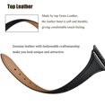 thumbnail image 2 of WFEAGL Leather Band Compatible Apple Watch Band 42mm 44mm 45mm Black/Black, 2 of 4