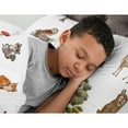 thumbnail image 4 of Sweet Jojo Designs Watercolor Woodland Forest Animals Green Brown White Full/Queen Bed Comforter 3 Piece Bedding Set - 3 Piece, 4 of 6