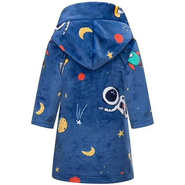 Peignoir en Coton pour Filles et Garçons, Serviette de Bain à Capuche Unicorn Animal