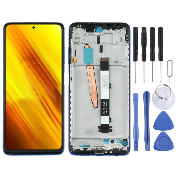 Original LCD Screen for Xiaomi Poco X3 NFC / Poco X3 Digitizer Full Assembly with Frame