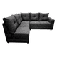 thumbnail image 4 of Sala Esquinera El Bazar Store Loki Gris Oxford 200x215 cm, Tela Lino nacional, Modular, 4 of 5