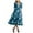Light Blue, variant on felwors Womens 2025 Summer Casual V Neck Boho Maxi Dress Flowy Aline Bell Sleeve Tiered Floral Dresses with Pocket Dark Blue, L