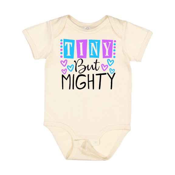 Inktastic Tiny but Mighty Girls Baby Bodysuit