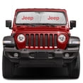 thumbnail image 2 of Jeep in Red Logo Dual Panels 2-28" W x 24" L Easy Folding Windshield Sun Shade, 2 of 4