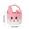 thumbnail image 3 of Kbndieu Easter Basket, Bunny Easter Baskets for Kids Boys Girls, Egg Hunting Easter Bucket with Cute Rabbit Ears, Easter Tote Bags for Easter Decorations Candy Gifts Toy Storage, 3 of 6
