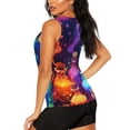 thumbnail image 3 of Fotbe Colorful Potion Bottles Magic Blusas Sin Mangas para Mujer – Estilo Casual, Corte Suelto, Slim-Fit, Cuello Redondo Deportivo, Tops de Verano para Gimnasio y Yoga-Small, 3 of 7
