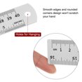 thumbnail image 5 of Steel Ruler 40cm 16 Inch & 60cm 24 Inch Metal with Conversion Table, 2 Pieces, 5 of 6