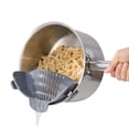 thumbnail image 4 of Colador de Silicona Ajustable con Clip para Ollas, Sartenes y Tazones. Escurridor de Mano para Fideos y Pasta., 4 of 5
