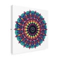 thumbnail image 2 of Delyth Angharad 'Retrowave Neon Mandala' Canvas Art, 2 of 3