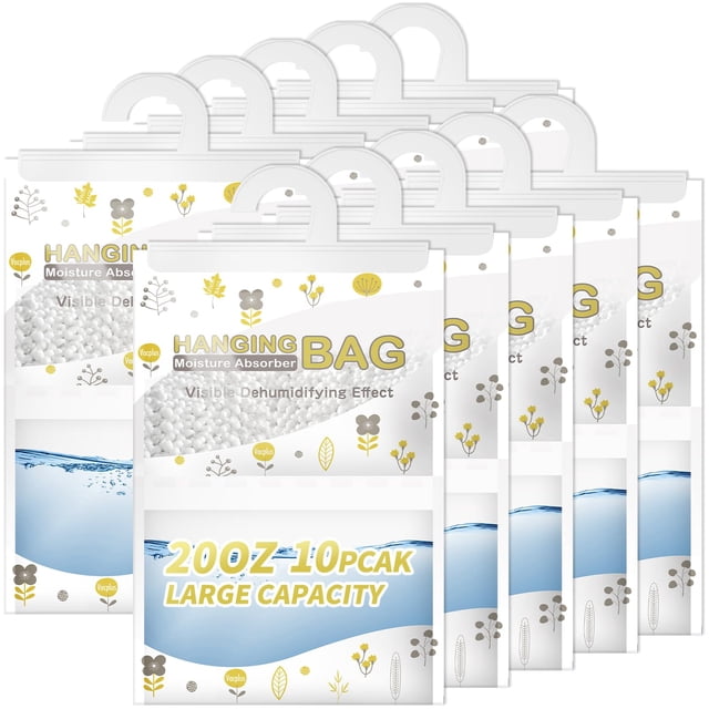 Deshumidificador de armario colgante Vacplus con absorción de humedad, 500 ml x 10