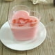 thumbnail image 2 of FELTECHELECTR 10 juegos de vasos transparentes de gelatina, pudín, mousse, postre, recipiente de plástico con forma de corazón (vaso, cuchara y tapa) de 150 ml., 2 of 7