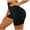 Black, variant on Womens Yoga Shorts Women Solid Color Seamless Hollow Out High Waist Hip Lifting Sports Fitness Yoga Shorts,Hot Pink M