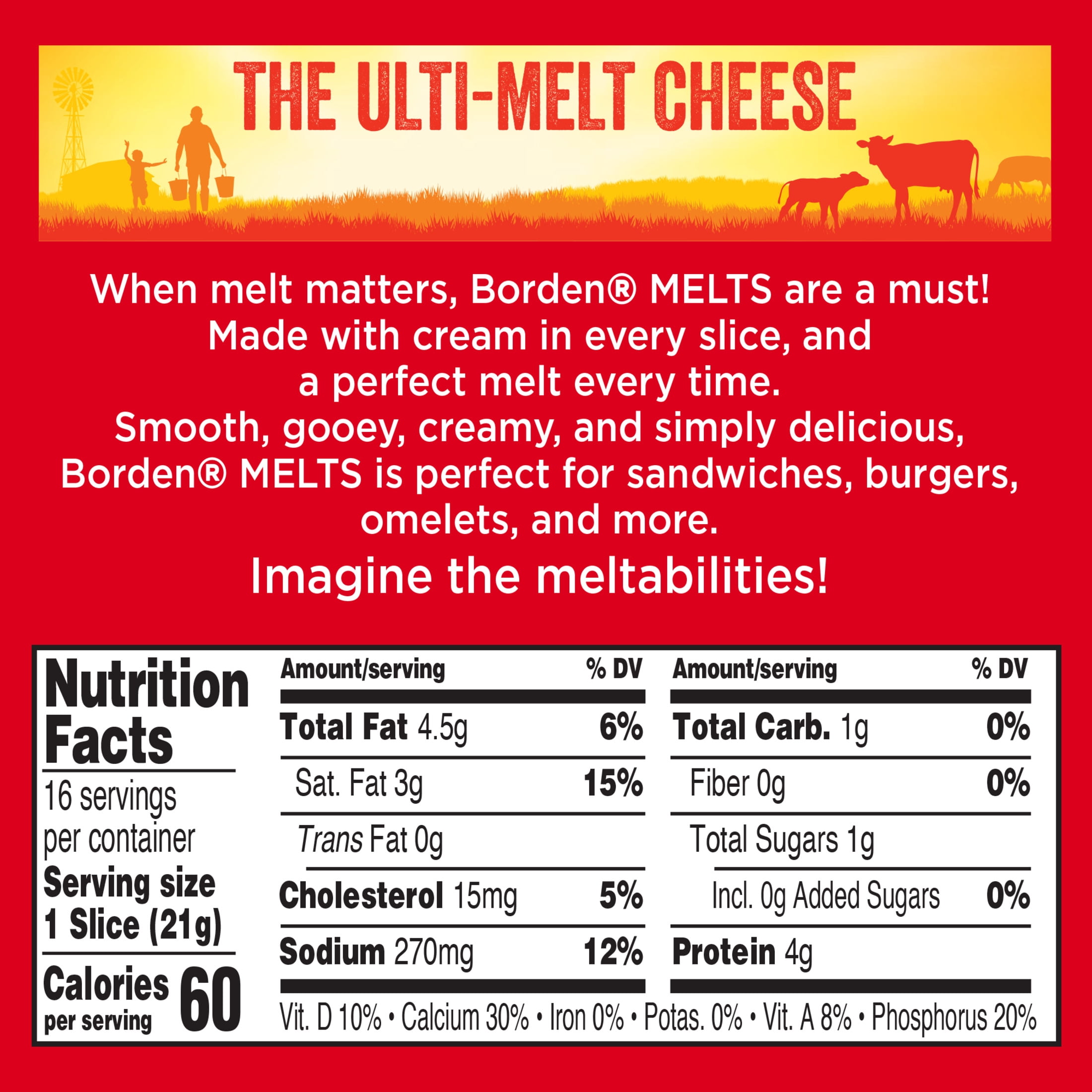 Borden Grilled Cheese Melts, 12oz