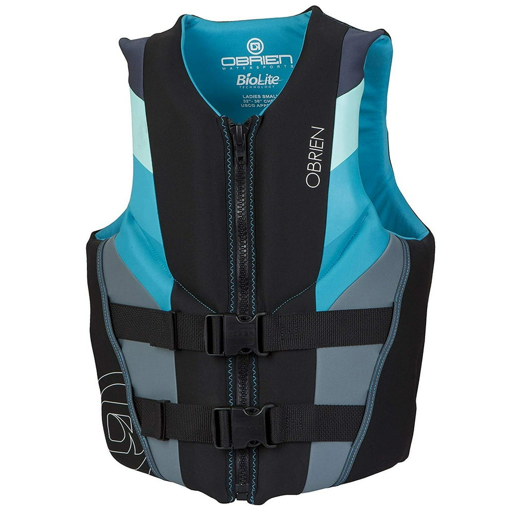 O'Brien Watersports Women's Lightweight Focus Life Jacket Vest, Aqua