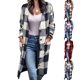 thumbnail image 1 of Long Sleeve Outwear, Plaid Outwear Elegant Single Breasted For Christmas Party For Women ANGGREK Otros, 1 of 5