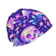 thumbnail image 3 of Naloa colorful mushroom Skull rainbow Beanie for Men Women Knitted Unisex Winter Hat Beanies Cap Knit Cuffed Beanies Hats, 3 of 7