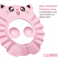 thumbnail image 4 of OQRKI 2026 New Toddler Baby Shampoo Cap Adjustable Bath Shield Visor Hat Kids Hair Washing Shampoo Shield Pink 0 Years-8 Years, 4 of 6