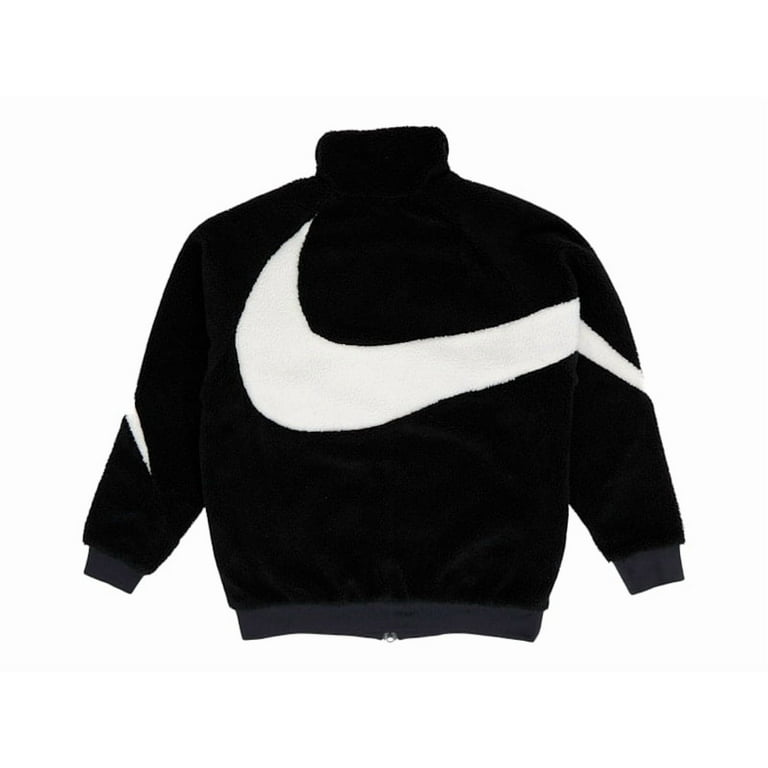 Nike Men's Big Swoosh Reversible Boa Jacket (Asia Sizing) Black