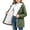 Army Green, variant on Girls Waterproof Hooded Jacket, Fleece Lined Windbreaker with Zip Up and Pockets, Solid Color Warm Outerwear for Fall Winter School Everyday Wear
