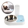 thumbnail image 3 of Home double puppy Cat Water and Food Bowl Set Stainless Steel Bowl Automatic Water Dispenser Bottle Feeder for Small Medium Size dog and, 3 of 7