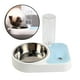 thumbnail image 3 of Juego de bebederos y comederos dobles para perros y gatos Home, de acero inoxidable. Bebedero automático. Azul, 3 of 7