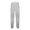 thumbnail image 5 of FRSASU Pants for Women Fashion Casual Stripe Printing High Waisted Drawstring Loose Ankle Pants White XL(XL), 5 of 5