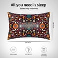 thumbnail image 4 of KLL Colorful Mexican2 Pattern Silk Pillowcase for Hair and Skin Standard Size 20"X 30" Soft Breathable Pillow Covers for Sleeping, 4 of 7