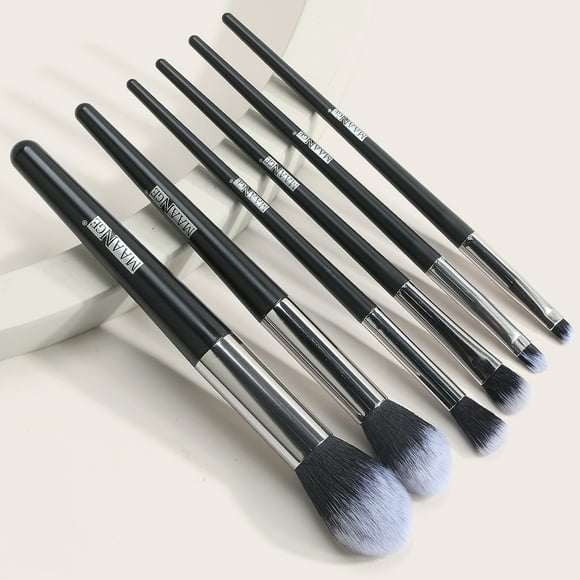 Set of 6 PCS Makeup Brush Kit for Foundation Liquid Cream Blending Powder Eyeshadow Blush Cosmetics Concealer Brushes with Soft & Dense Bristles