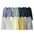 thumbnail image 2 of Men's Autumn New 320g Pure Cotton Terry Loose Solid Color Sweater, 2 of 9